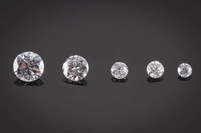 Samling uindfattede brillanter - 0.49 ct. (5)