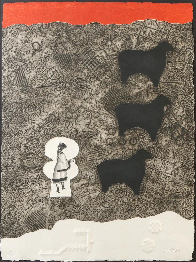 MAX PAPART. Carborundumetsning, 92/99. Komposition. Signerad. — Engravings & Prints — Skånes Auktionsverk