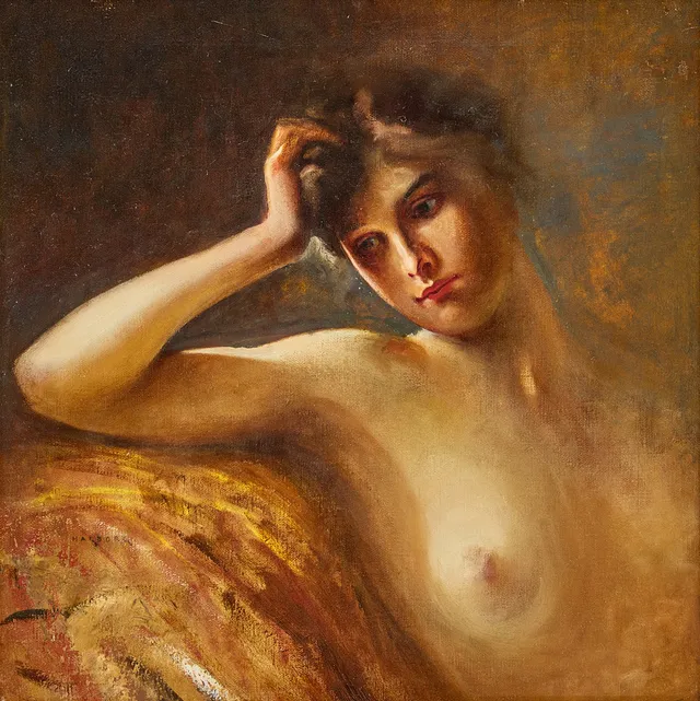AUGUST HAGBORG. Kvinnostudie.