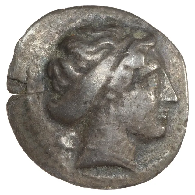 Ancient Greece, CARIA, Knidos. 350–330 BC. AR Drachm; HN Online 706. MCClean 8480HN; SNG Cop.266, 2.53 g