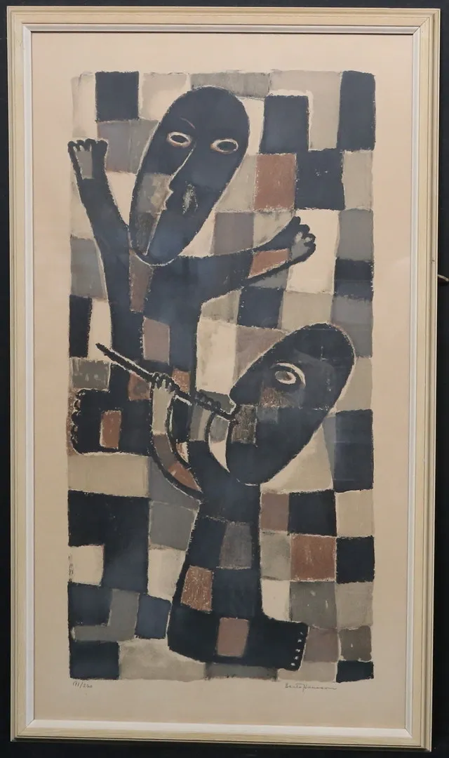 BERTA HANSSON. Färglitografi, signerad, numrerad 171/260.