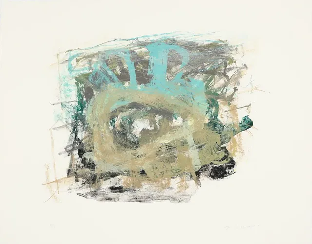 Untitled. Signed Maja Lisa Engelhardt 95, 19/33. Lithograph in colours. Sheet size 76×100 cm. Unframed.