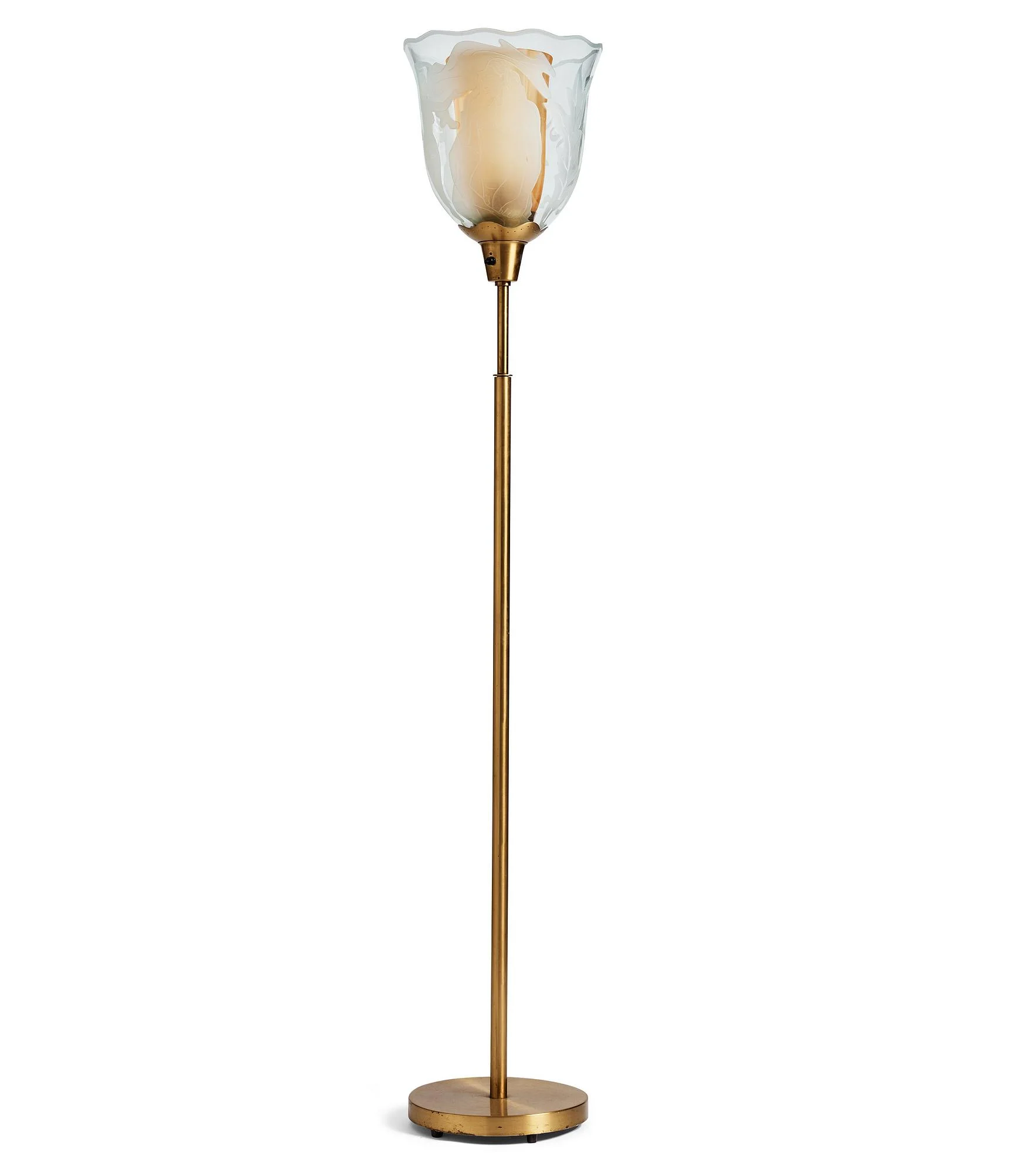 Bo Notini, golvlampa, Glössner & Co, Sverige 1940-50-tal. — Bukowskis