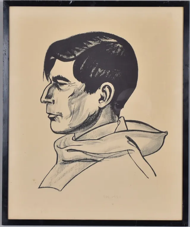 ERNST HANSEN. Litografi.