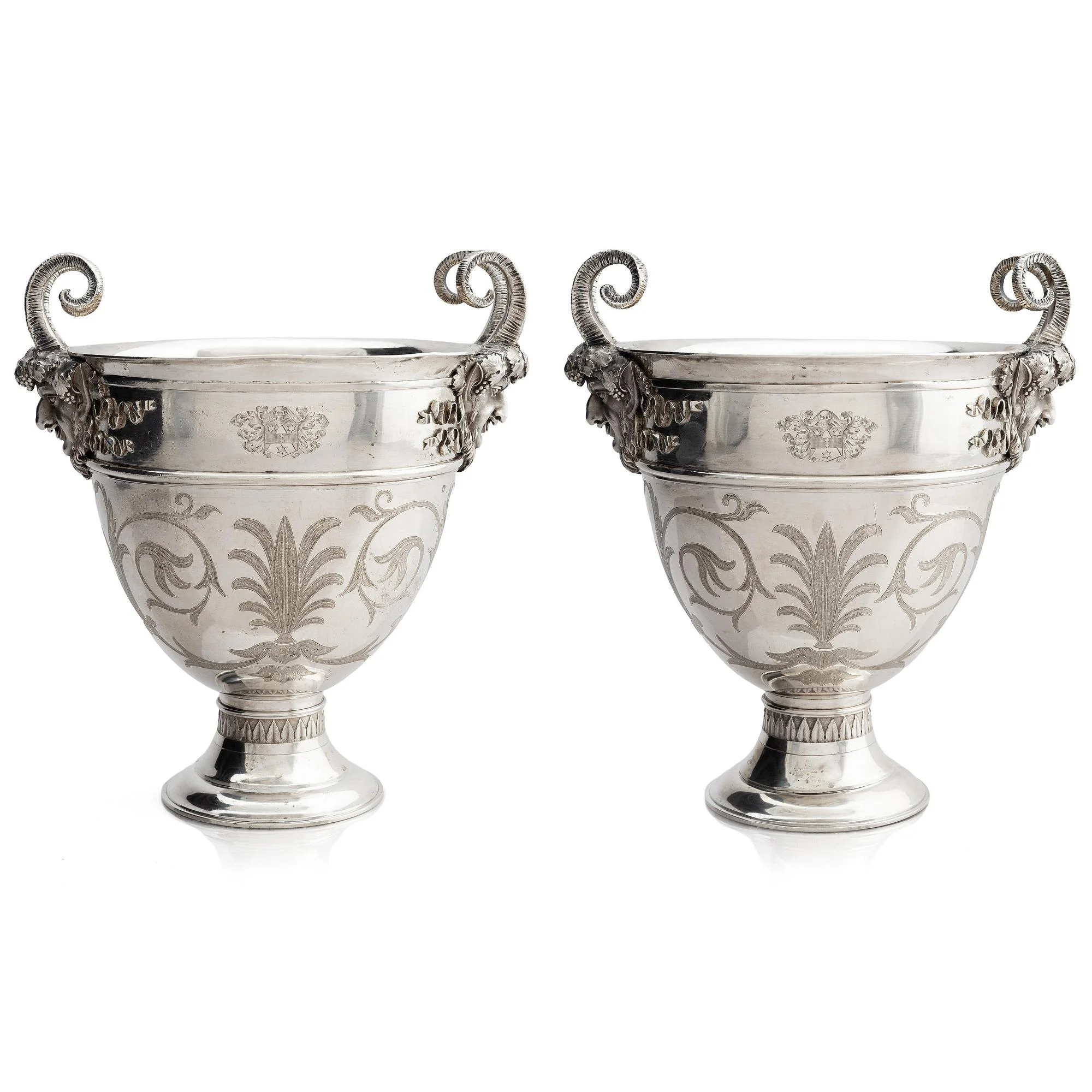 Pehr Zethelius, vinkylare, silver, ett par, Stockholm 1793. Gustavianska. — Bukowskis