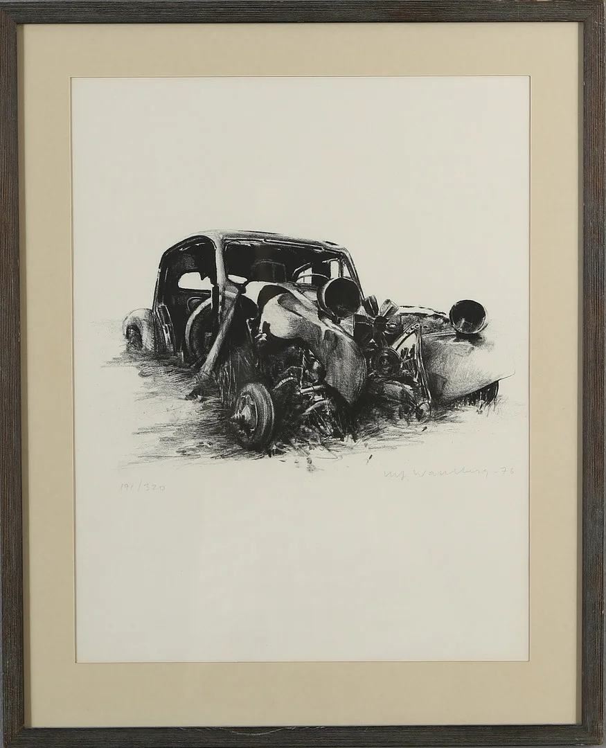 ULF WAHLBERG. Litografi, signerad, numrerad 191/320 och daterad 76. — Engravings & Prints — Auktionshuset Kolonn