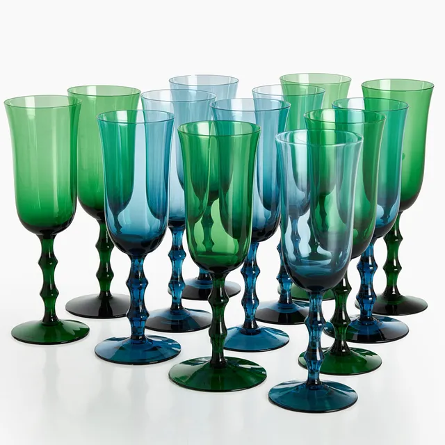 SIMON GATE. Champagneglas "Salut", 13 st, Orrefors.