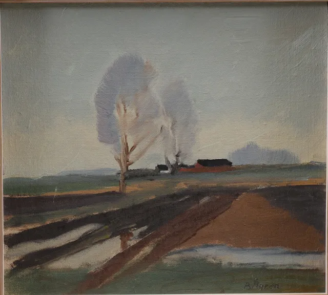 BENGT ÅGREN. "Mars", olja på pannå, signerad.