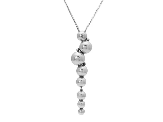 GEORG JENSEN, hänge med kedja, Moonlight grapes, sterlingsilver, längd 41/43/45 cm, vikt 16,6 g, originaletui.