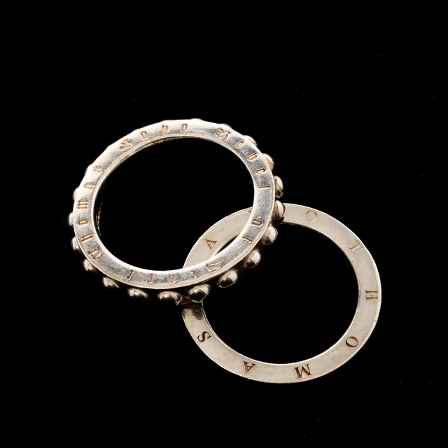 THOMAS SABO. Ringar, 2 st, Sterlingsilver.