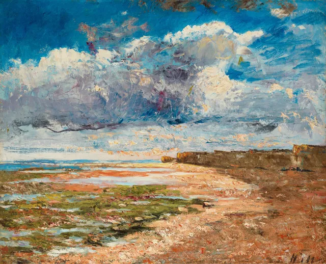 Carl Fredrik Hill, Mörka moln över falaiserna, Luc-sur-Mer.