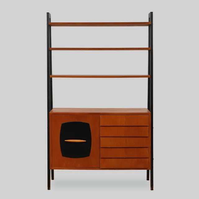 GILLIS LUNDGREN. Bokhylla, "Tema", IKEA, 1950-tal.
