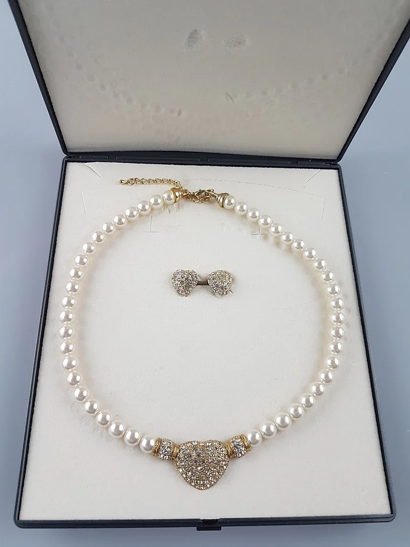 KETTE UND OHRRINGE. — Jewellery — Auktionshaus Blank
