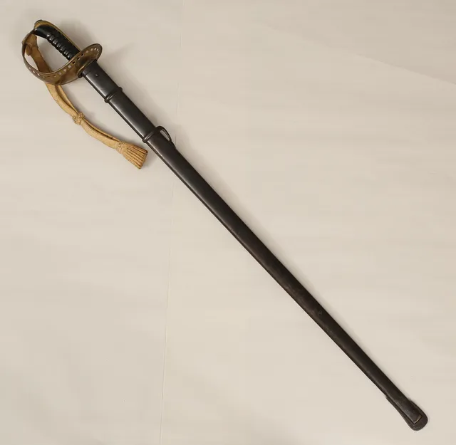 SABEL, svensk, m/1893 för manskap, kavalleri, E. Svalling, Eskilstuna, portepé m/54 i sämsskinn.