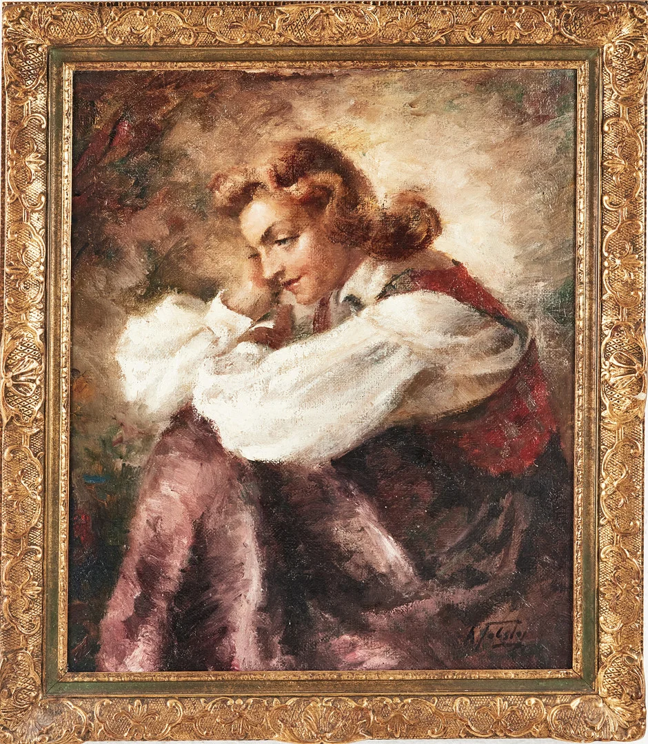 ALEXANDER TOLSTOY. Porträtt, olja på duk, signerad A. Tolstoy. — Paintings — Stockholms Auktionsverk Magasin 5