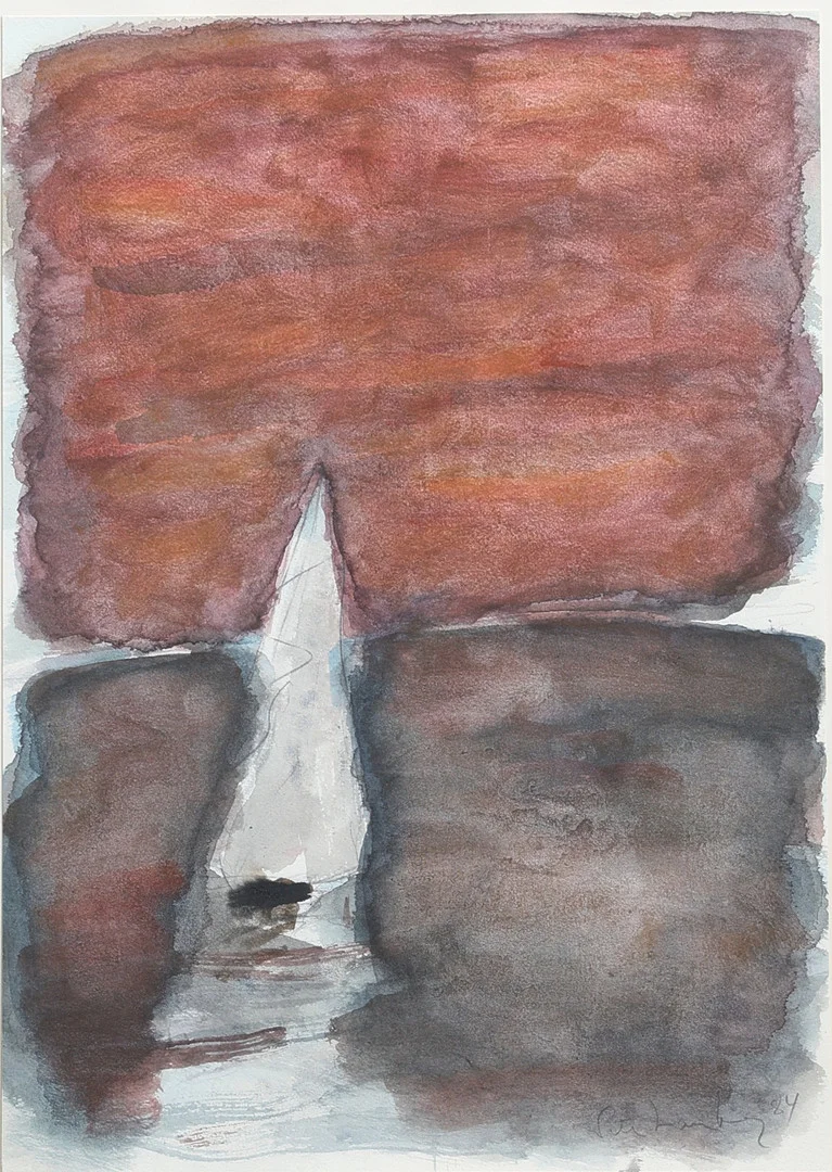 PETER LAMBERG. Akvarell, signerad, daterad 84. — Paintings — Gomér & Andersson Jönköping