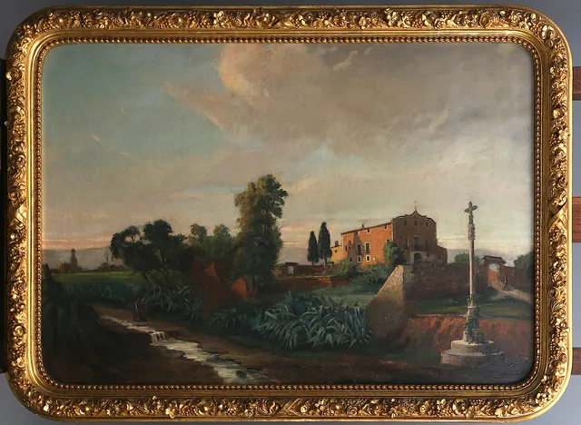 PEDRO CAMPMAMY. Landscape of the north of Barcelona.