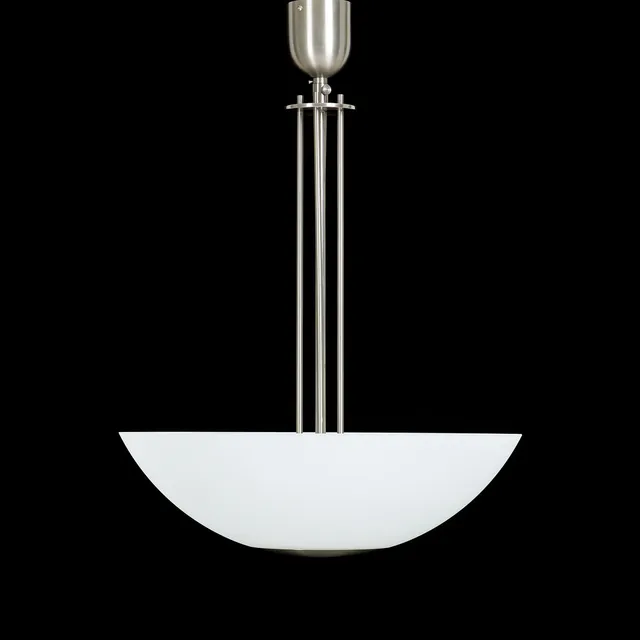 TAKLAMPA, 19/2000-tal, frostad kupa, metall, etikettmärkt Glashütte Limburg, Tyskland.