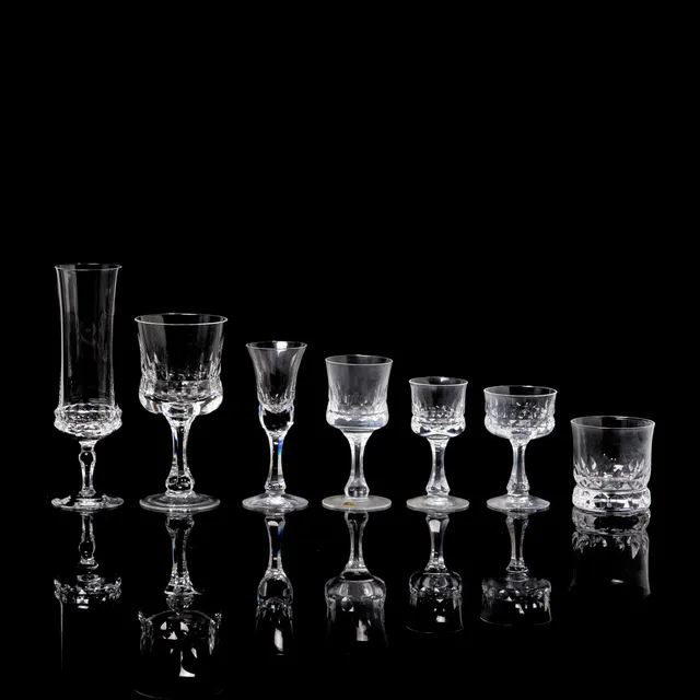 INGEBORG LUNDIN. Glasservis, 62 dlr, "Silvia", Kosta.