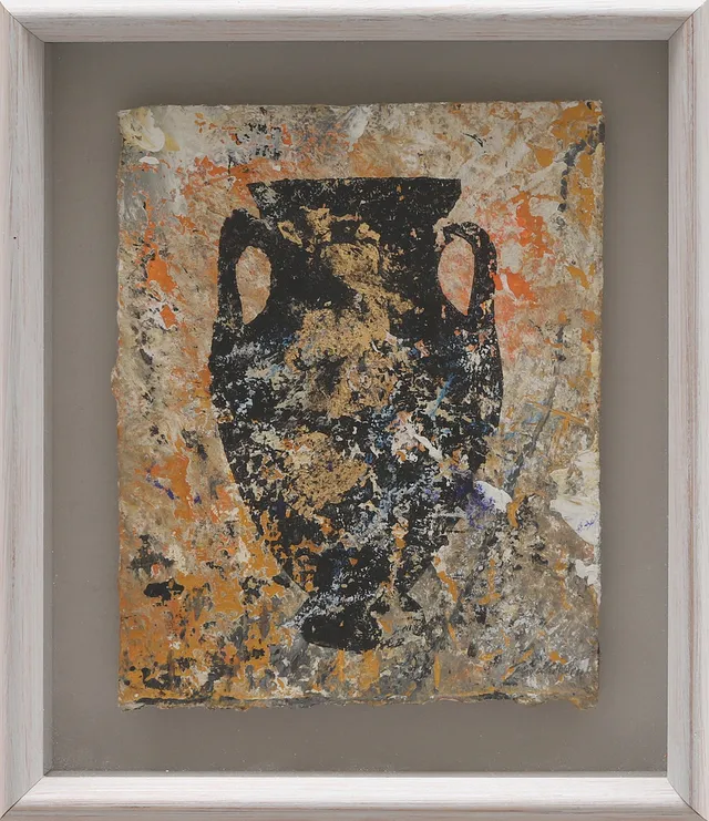 BERTIL FREDHOLM. "Kruka I", blandteknik, signerad.