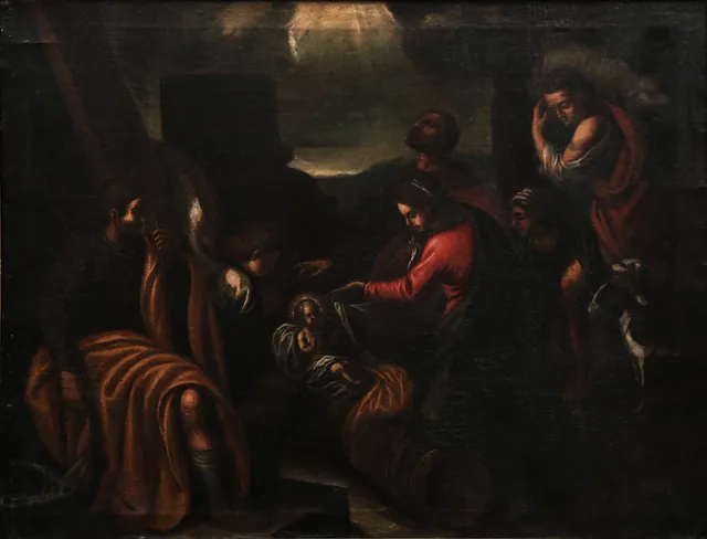 SPANISH SCHOOL, 17TH CENTURY. The Adoration of the Shepherds.