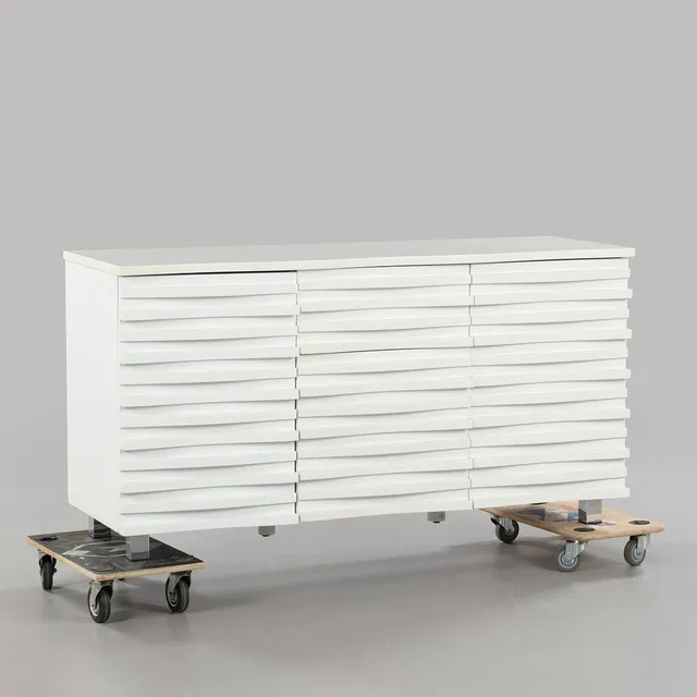 SIDEBOARD, samtida, okänd tillverkning, vitlackad mdf.