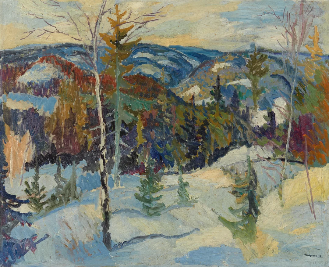 Fritzvold, Reidar — "Sørkedalen" 1959 — Kunst/Maleri — Blomqvist