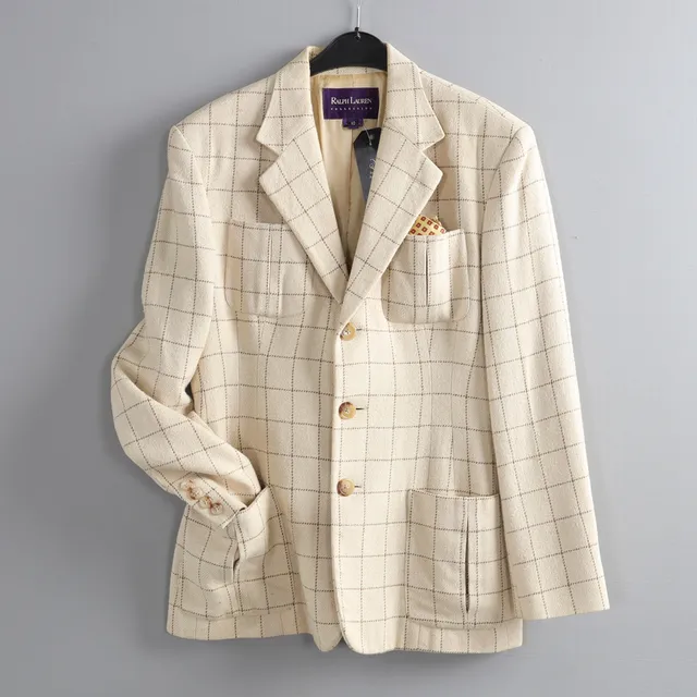 RALPH LAUREN, purple label, Kavaj i siden, storl 10 (Eu42).