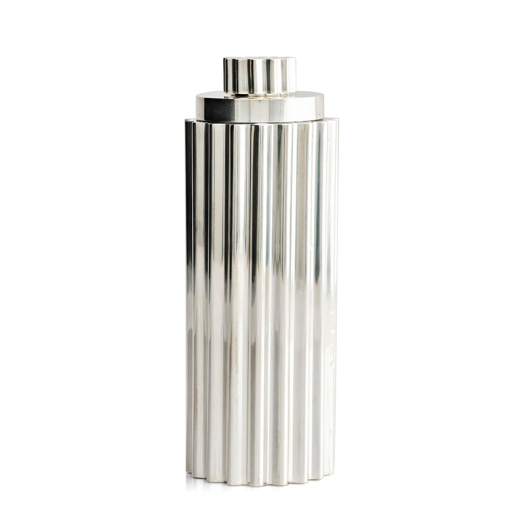 Kay Fisker, cocktailshaker, sterling silver, firma Anton Michelsen, Köpenhamn 1940-tal. — Bukowskis