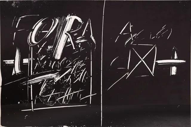 ANTONI TÀPIES. SEGÚN. SIN TÍTULO. LITOGRAFÍA SOBRE PAPEL.