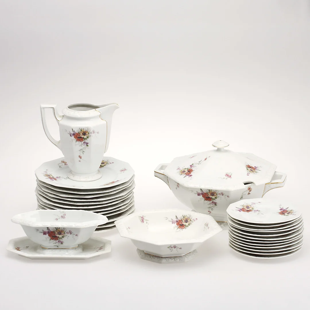 SERVIS, porslin, 53 delar, Rosenthal. — European — Göteborgs Auktionsverk