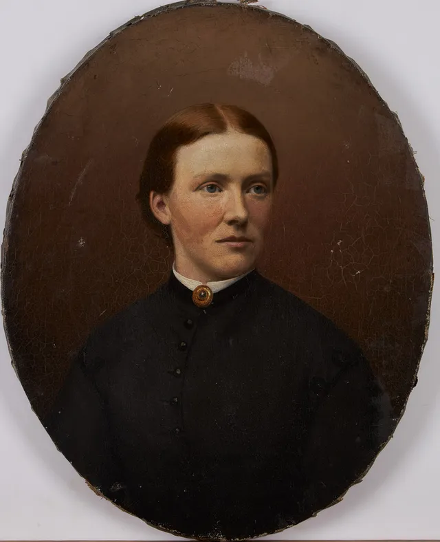 OIDENTIFIERAD KONSTNÄR, 1800-talets första hälft, damporträtt.