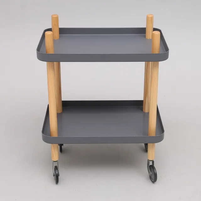 SIMON LEGALD. SERVERINGSVAGN, ASK & METALL, "BLOCK TABLE", FÖR NORMANN COPENHAGEN, MODELLEN FORMGIVEN 2012.