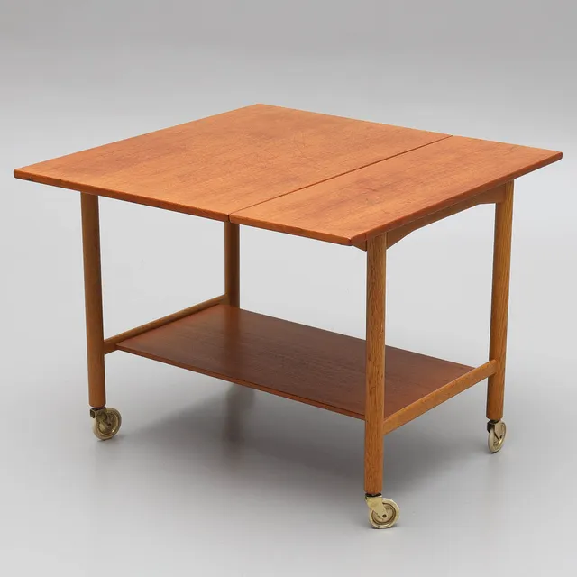 POUL VOLTHER. Serveringsvagn, teakfanér, "Jean" Gemla Diö, 1950/60-tal.
