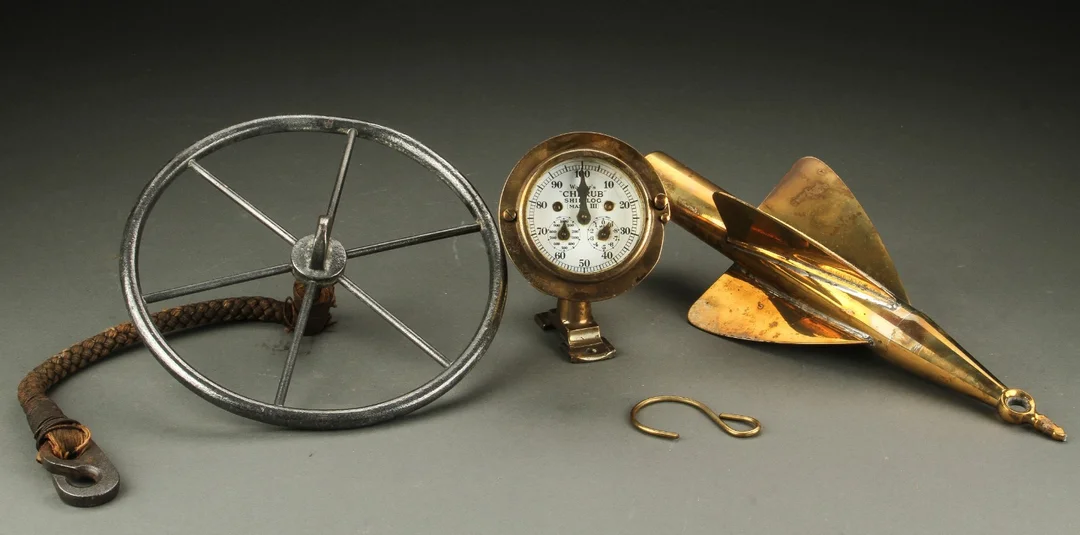 Cherub Mark II skibslog af messing (3) — Hobby and collectibles/Nautical collectibles — Lauritz