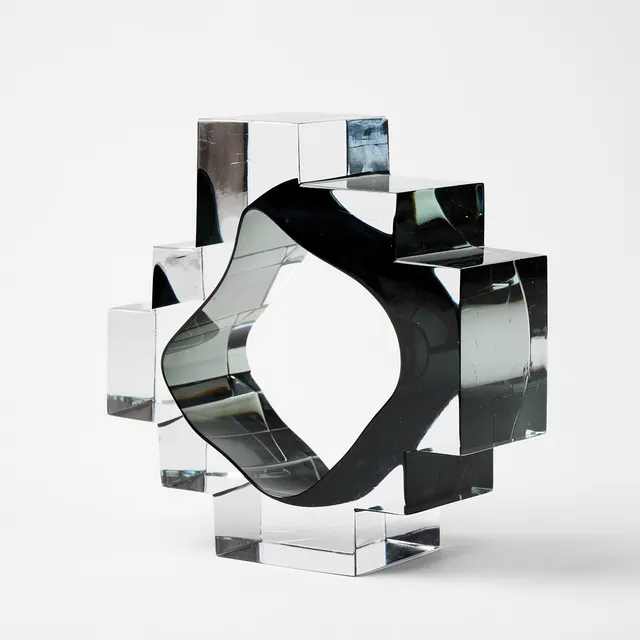 HELENA TYNELL. Helena Tynell, numrerad glasskulptur, Riihimähen Lasi, före 1976.