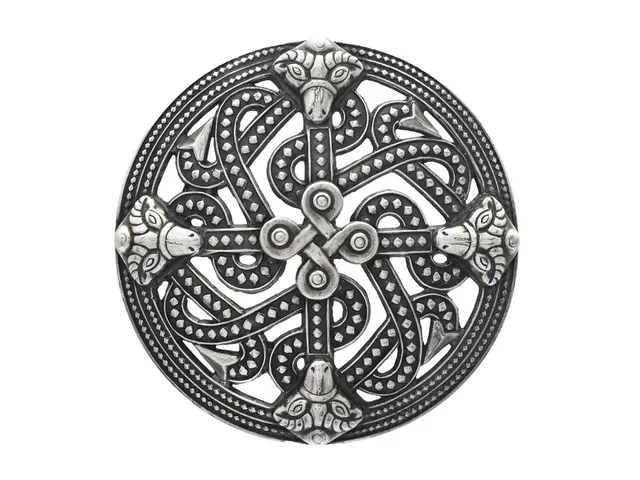 KALEVALA KORU, brosch, silver, Finland 1968, diameter 5,0 cm, vikt 17,4 g.