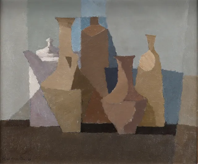 BJÖRN HALLSTRÖM. "Bruna Vaser" 1951.