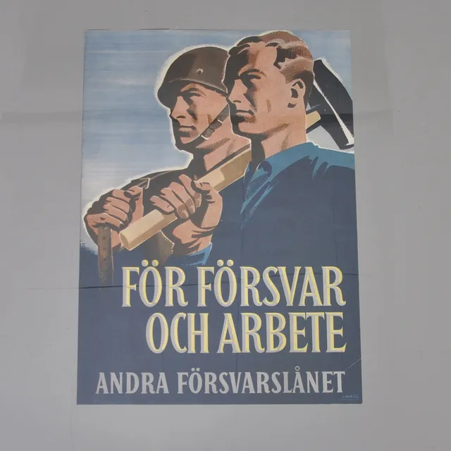 AFFISCH "För försvar och arbete..." 1941.