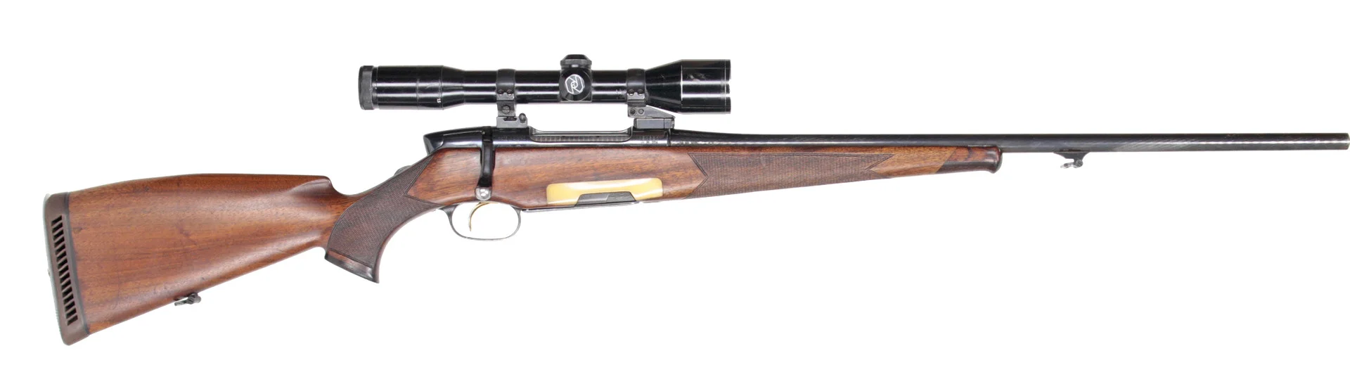 402. KULGEVÄR, österikiskt, Repeter, fabrikat Mannlicher, modell Luxus, kaliber 6,5x55, tillv.nr 191561. — Rifles — Walter Borg
