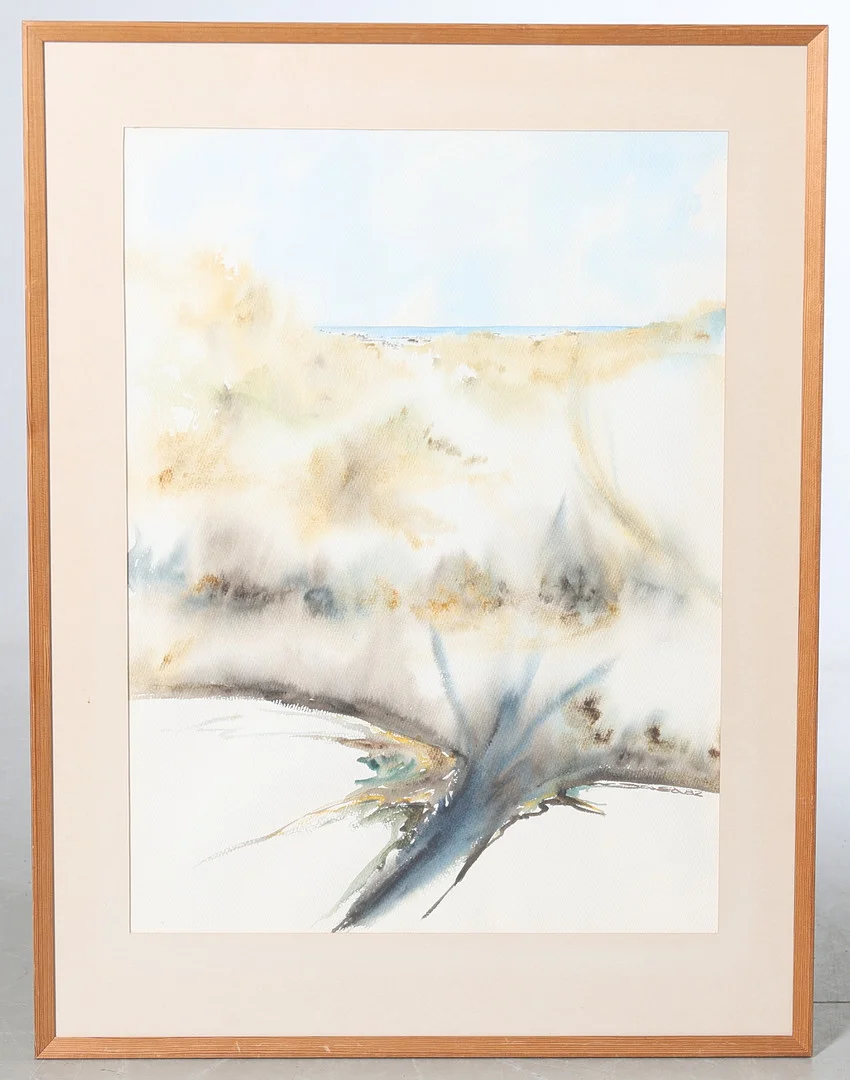JAN ED. akvarell, signerad & daterad 82. — Paintings — Gomér & Andersson Nyköping