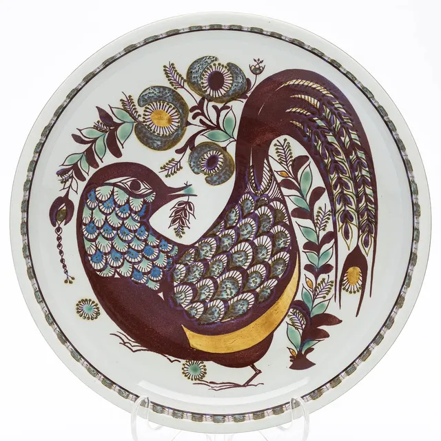 BERTE JESSEN. Skål, delvis glaserad keramik, monogramsignerad, Royal Copenhagen, Danmark.