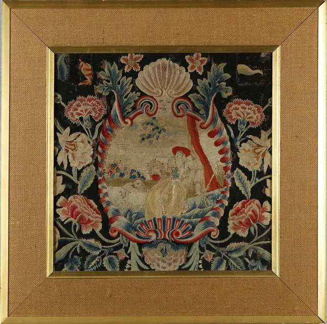 SIDENBRODERI, 1700/1800-TAL.