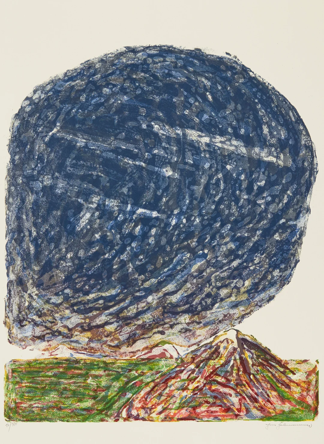 Johannessen, Jens — "Smusser alt det friske grønne, kveler alle spirer skjønne" 1986 — Kunst/Grafikk — Blomqvist