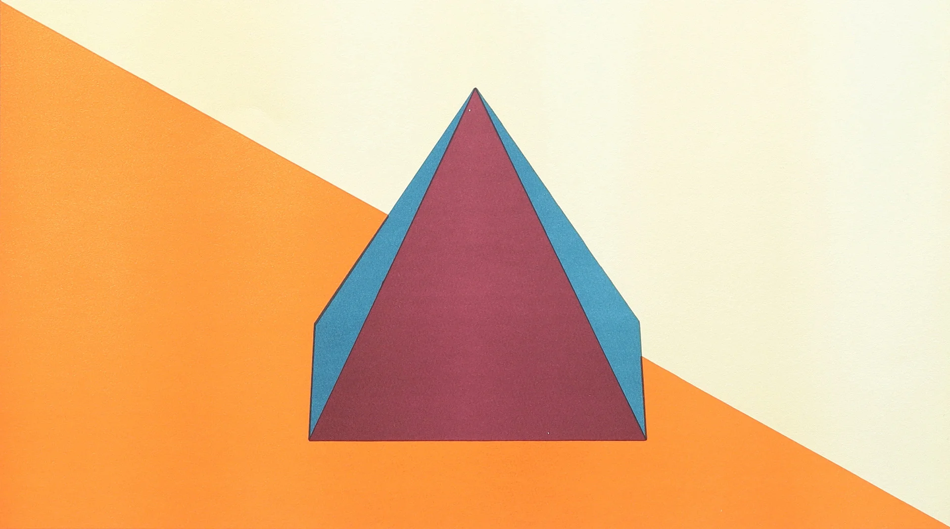 OIDENTIFIERAD KONSTNÄR. Pyramide colorée, litografi, monogramsignerad och numrerad. — Engravings & Prints — Garpenhus Auktioner