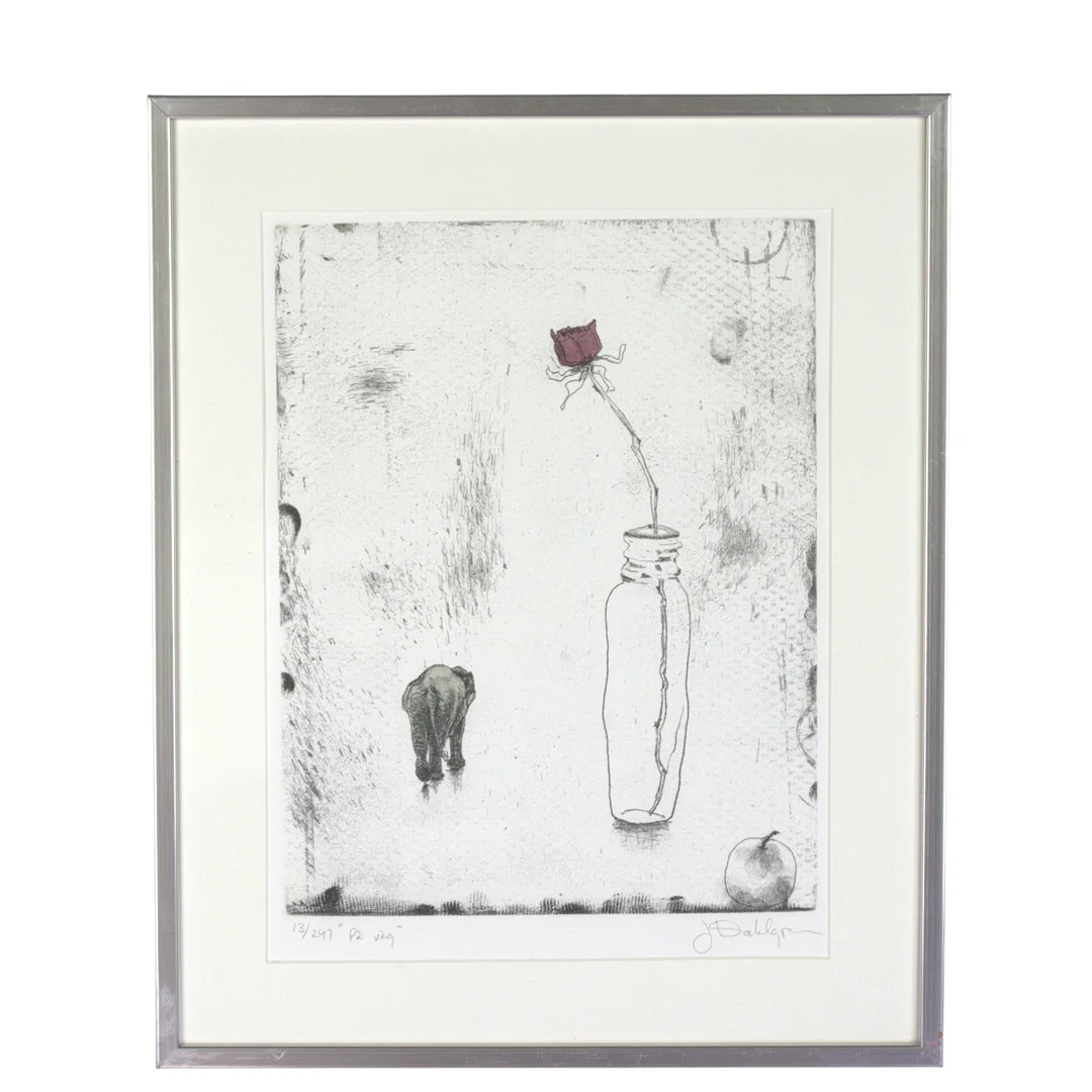 JAN DAHLGREN. "På väg" Litografi, numrerad 13/247, signerad. — Engravings & Prints — Höganäs Auktionsverk