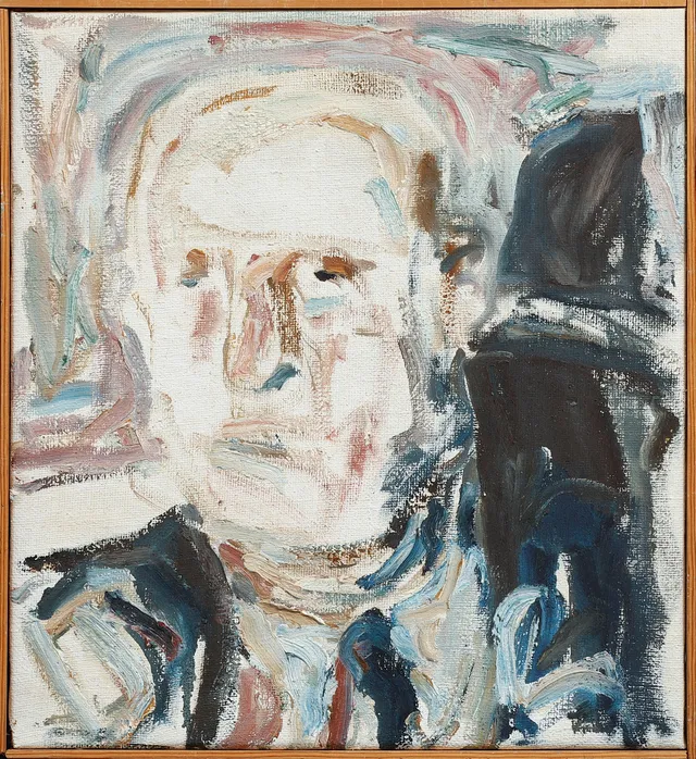 ÅKE NILSSON. Porträtt, olja på duk.