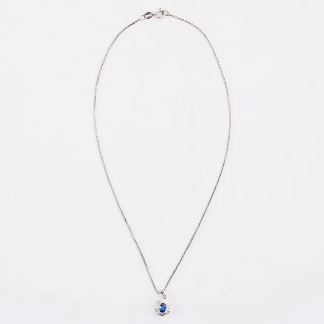 HÄNGE, carmosè, guld 18K, safir och diamanter.