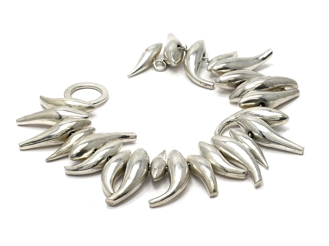 ARMBAND, sterlingsilver, fantasilänk, längd ca 20,5 cm, vikt 77,2 g. — Smycken/Armband — Kaplans