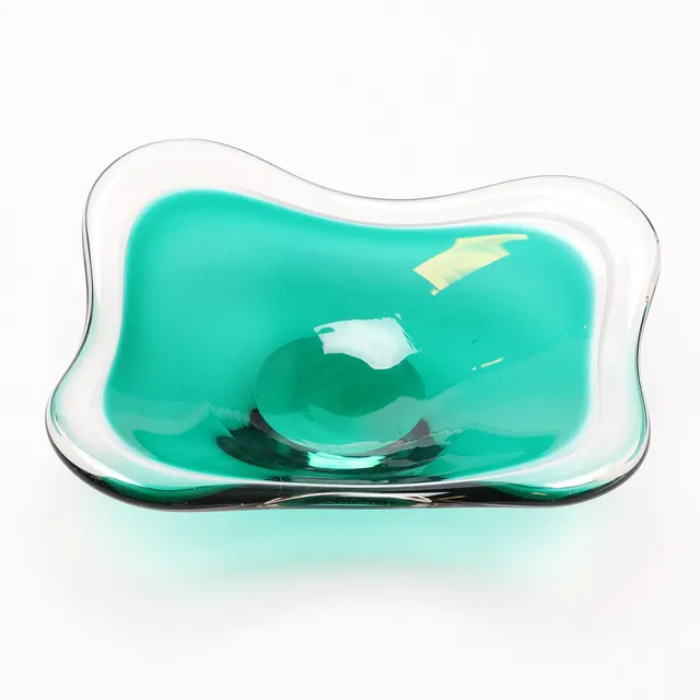 PAUL KEDELV. Skål, glas, "Coquille", Flygsfors glasbruk, 1900-tal.
